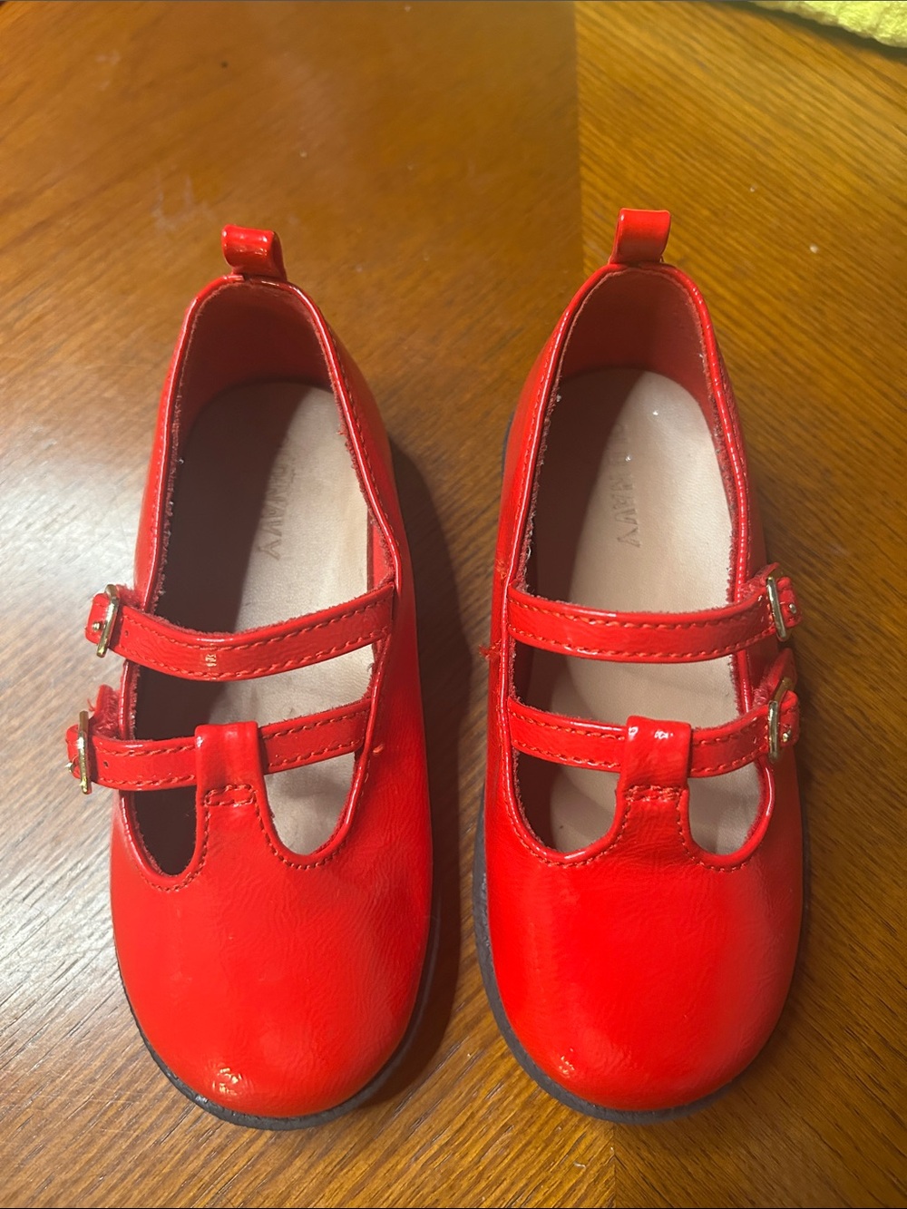 Classic Red Mary Jane Kids Shoes